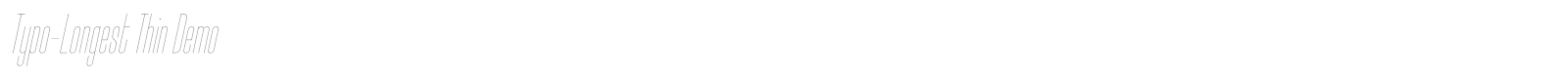 Typo Longest font preview